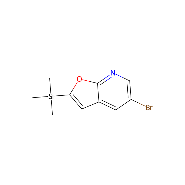 5-溴-2-(三甲基甲硅烷基)呋喃[2,3-b] 吡啶
