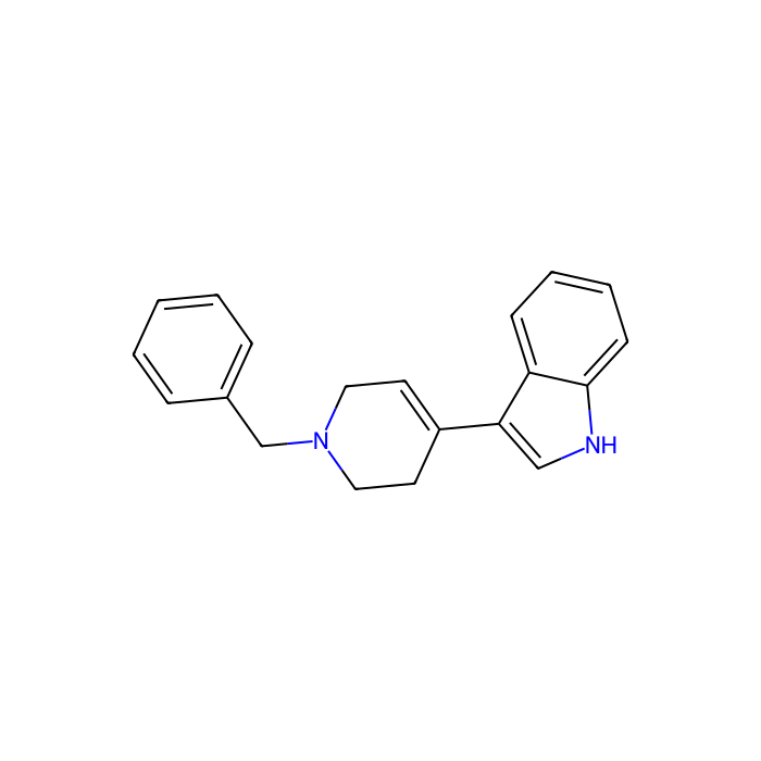 3-(1-苄基-1,2,3,6-四氢吡啶-4-基)-1 H -吲哚