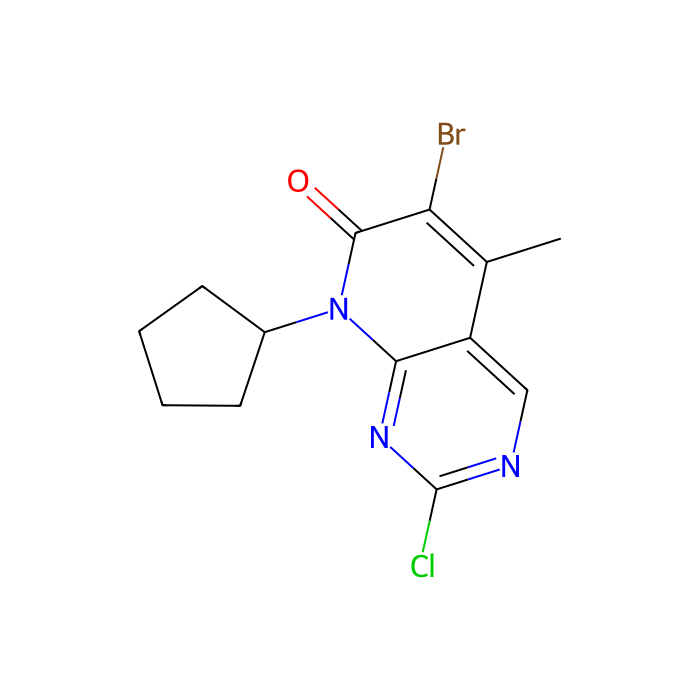 6-溴-2-氯-8-环戊基-5-甲基吡啶并[2,3-d]嘧啶-7(8H)-酮