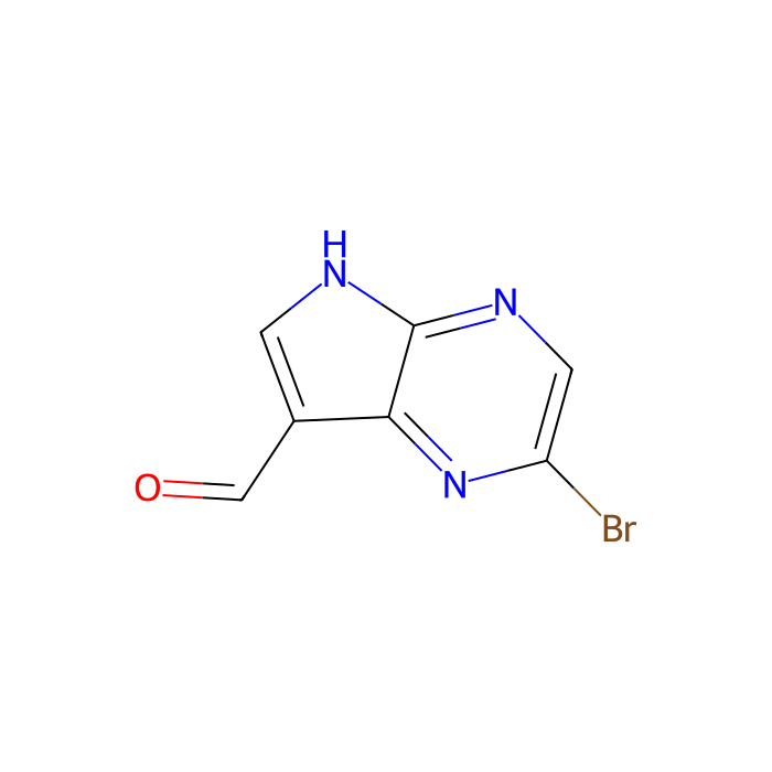 2-溴-5H-吡咯并[2,3-b]吡嗪-7-甲醛