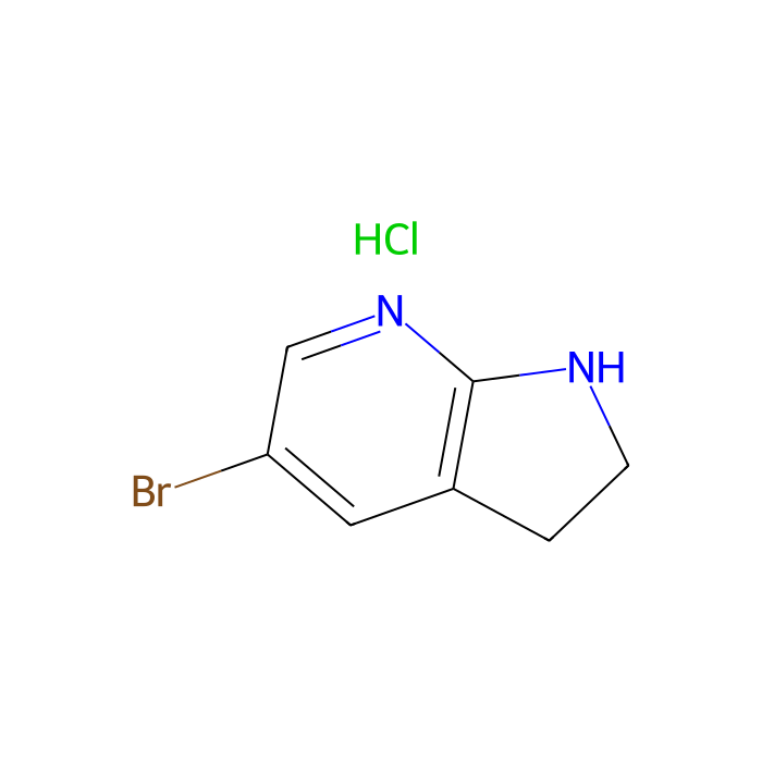 5-溴-1H,2H,3H-吡咯并[2,3-b]吡啶盐酸盐