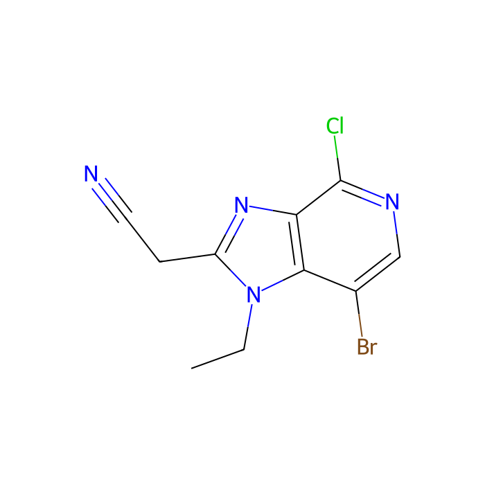 2-{7-溴-4-氯-1-乙基-1H-咪唑并[4,5-c]吡啶-2-基}乙腈