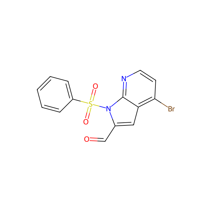 1-(苯磺酰基)-4-溴-1H-吡咯并[2,3-b]吡啶-2-甲醛
