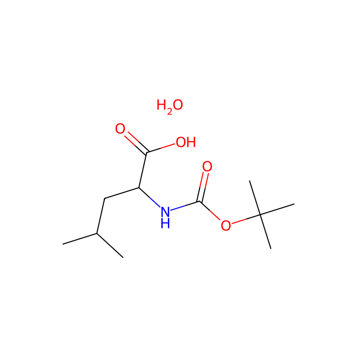 N-(叔丁氧羰基)-L-亮氨酸 一水合物