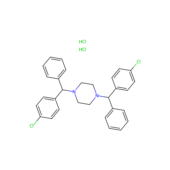 1,4-双[(4-氯苯基)苯基甲基]哌嗪二盐酸盐