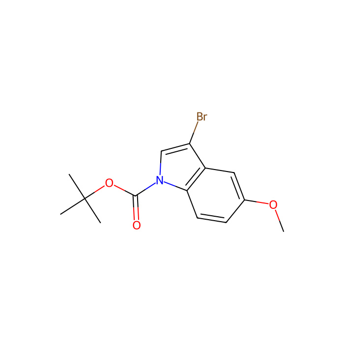 3-溴-5-甲氧基吲哚-1-羧酸叔丁酯