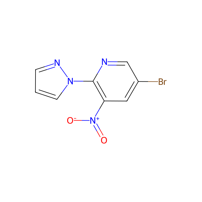 5-溴-3-硝基-2-(1H-吡唑-1-基)吡啶
