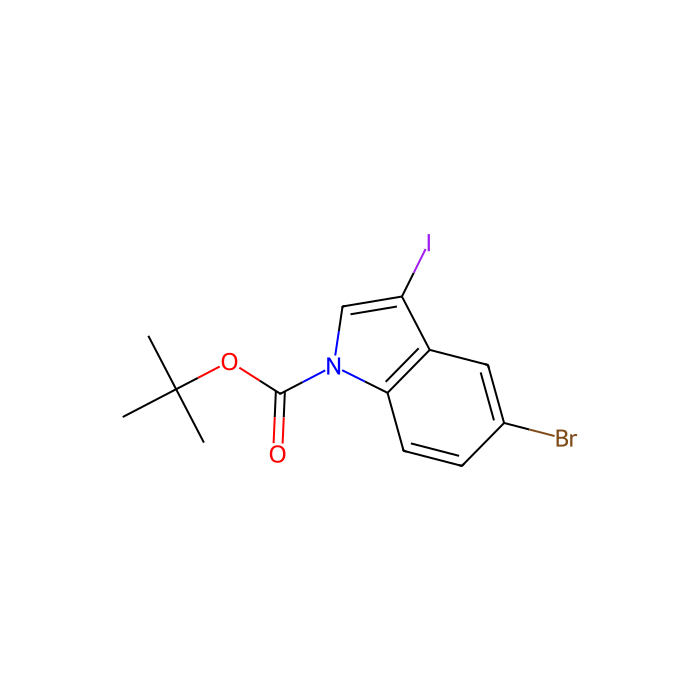1-Boc-5-溴-3-碘吲哚