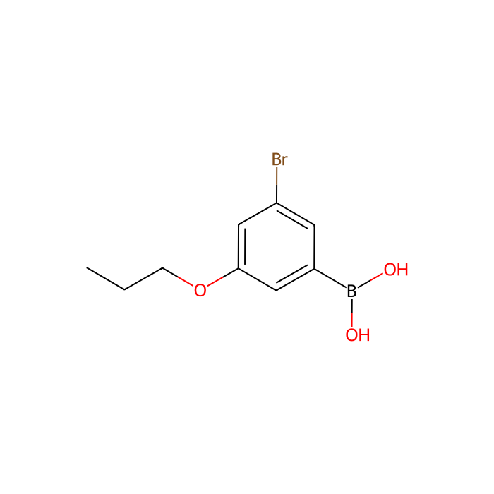 3-溴-5-丙氧基苯硼酸（含不定量的酸酐）