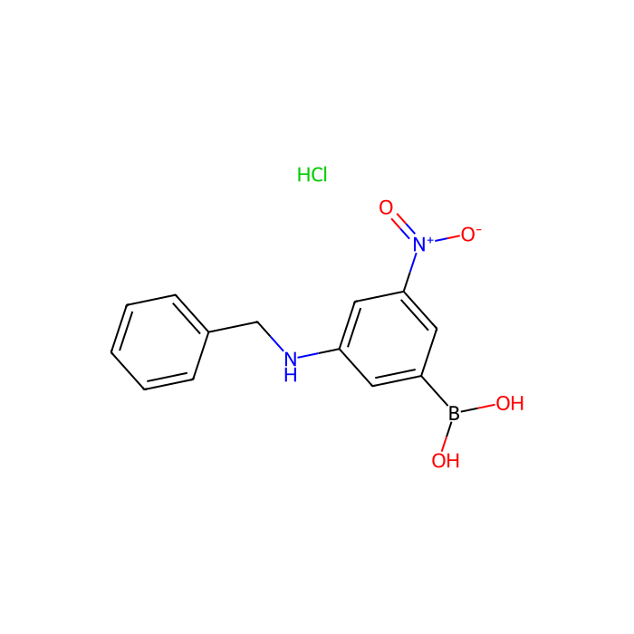 3-(苄基氨基)-5-硝基苯硼酸 盐酸盐
