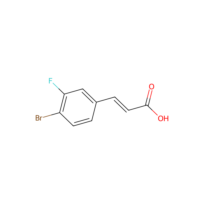 4-溴-3-氟肉桂酸