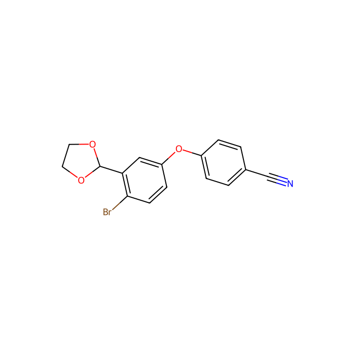 4-(4-溴-3-(1,3-二氧戊环-2-基)苯氧基)苯甲腈