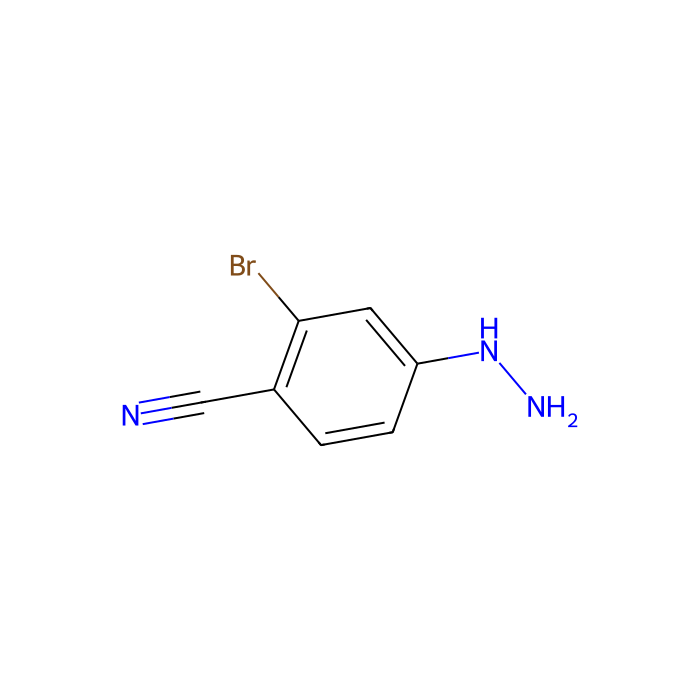 2-溴-4-肼基苯甲腈