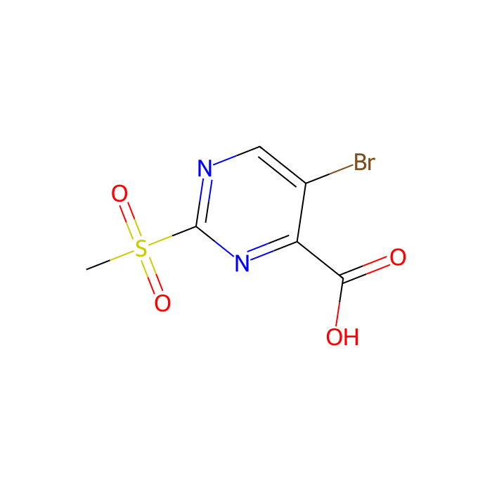 2-甲砜基-5-溴-4-嘧啶甲酸