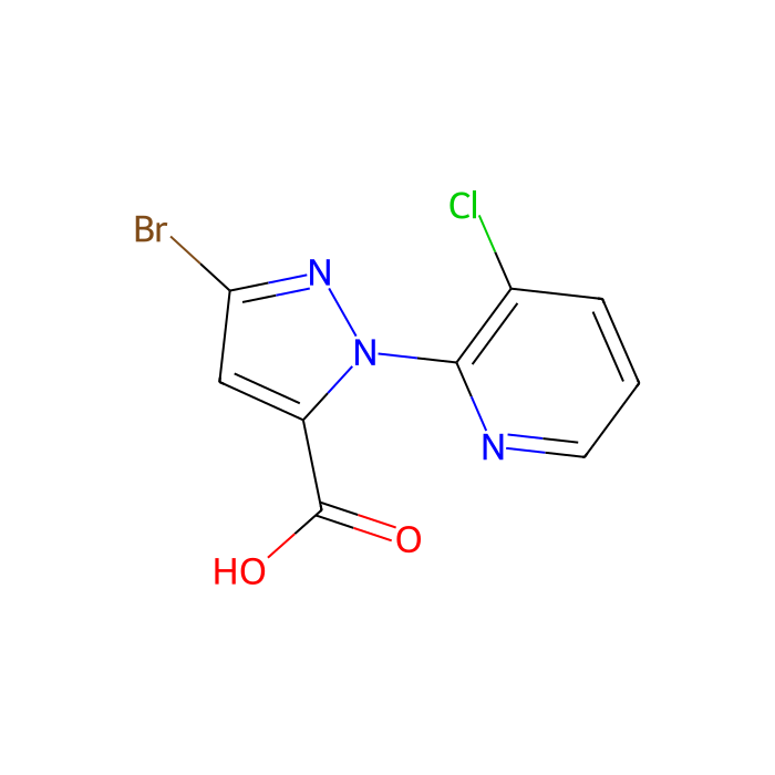 3-溴-1-(3-氯-2-吡啶)-1H-吡唑-5-羧酸