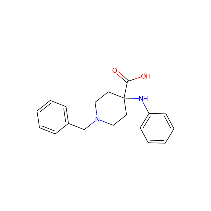 1-苄基-4-(苯胺基)哌啶-4-羧酸