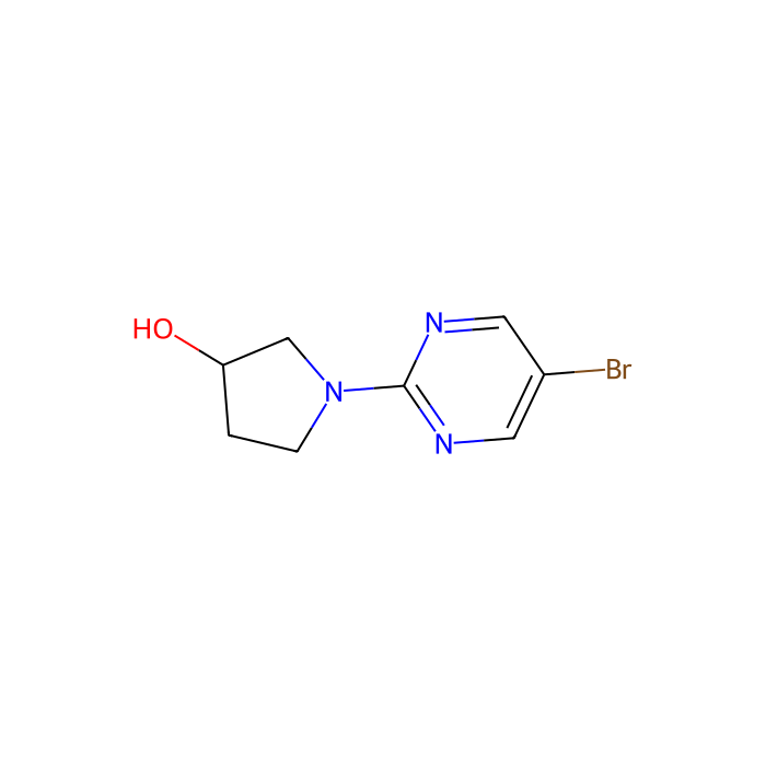 1-(5-溴-2-嘧啶)-3-吡咯烷醇