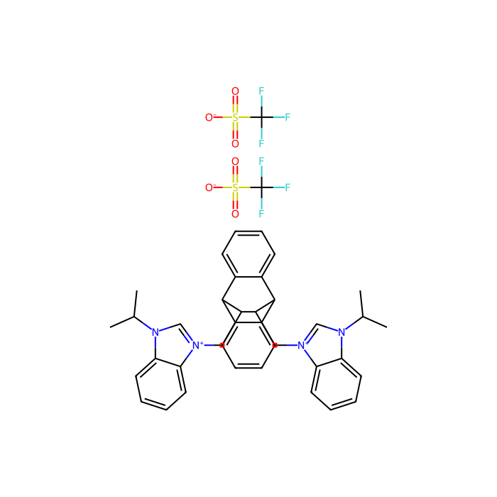 11,12-双[N-（异丙基）-1H-苯并咪唑-3-亚甲基]-9,10-二氢-9,10-乙基蒽双（三氟甲磺酸酯）