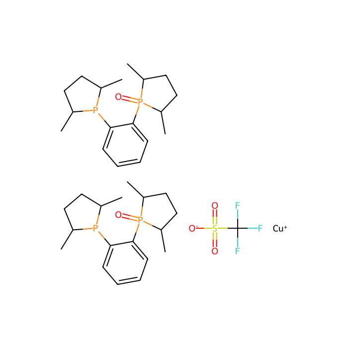 双{[1-（2R，5R）-2,5-二甲基膦酰基]-[2-（2R，5R）-2,5-二甲基磷酰基-1-氧化物]苯}铜（I）三氟甲磺酸盐