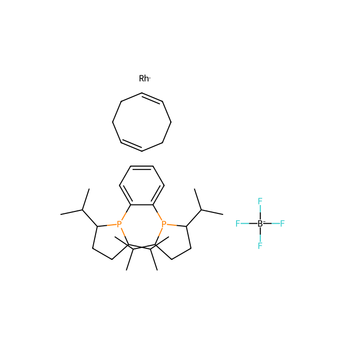 （+）-1,2-双（（2R，5R）-2,5-二异丙基膦酰基苯）1,5-环辛二烯）四氟硼酸铑（I）