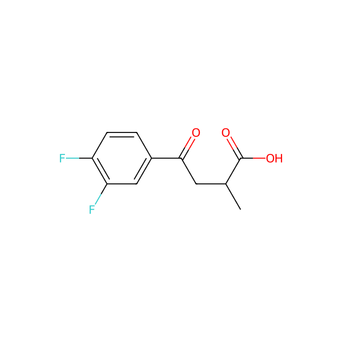 2-甲基-4-羰基-4-(3',4'-二氟苯基)丁酸