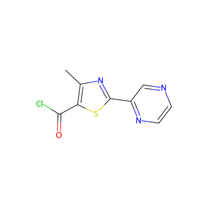 4-甲基-2-(2-吡嗪)-1,3-噻唑-5-酰氯