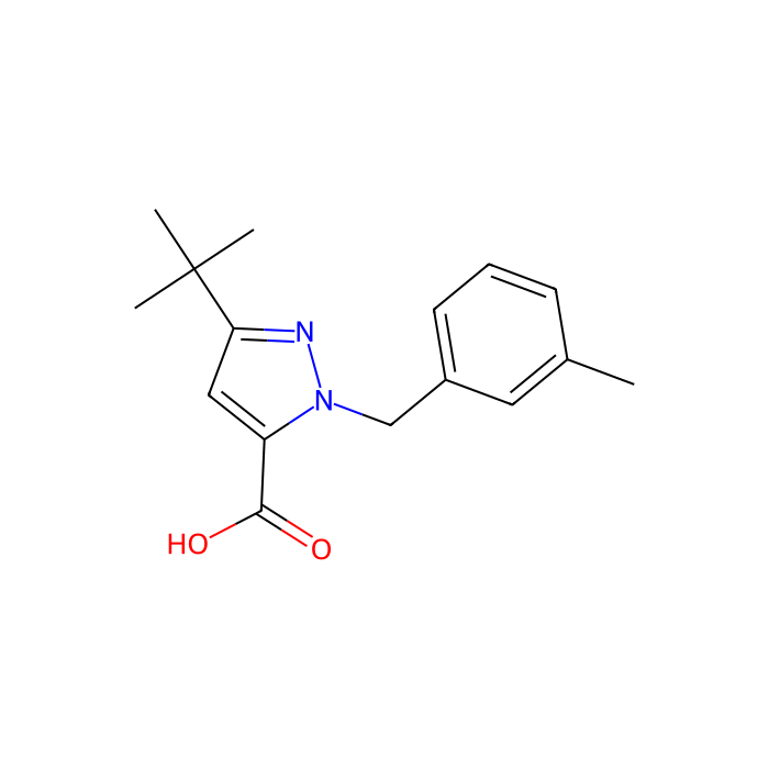 3-(叔丁基)-1-(3-甲基苄基)-1H-吡唑-5-羧酸
