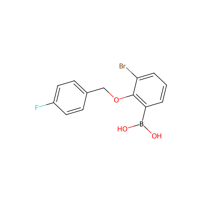 3-溴-2-(4'-氟苯甲氧基)苯基硼酸