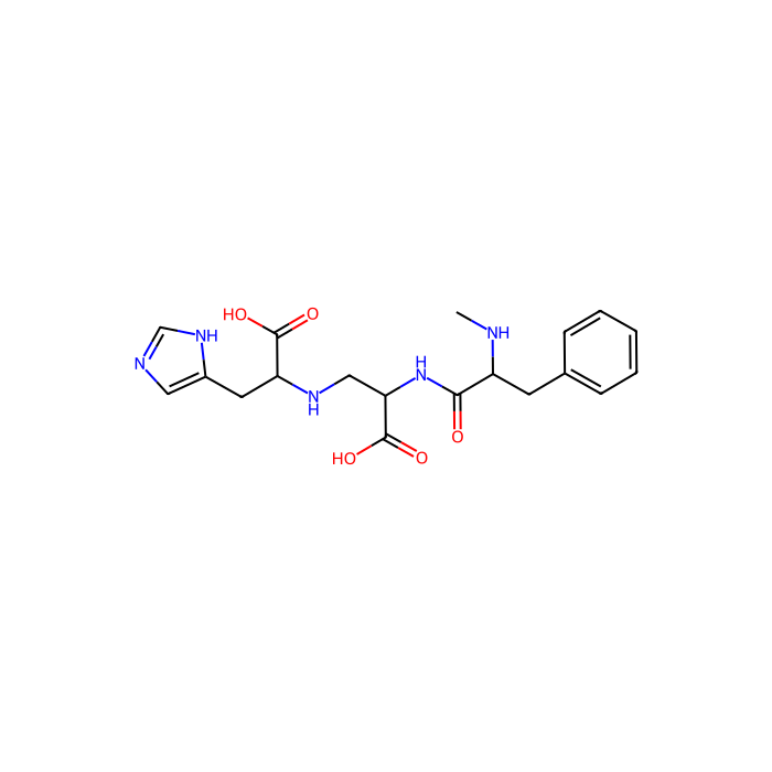 (2S)-3-[[(2S)-1-羟基-3-(3H-咪唑-4-基)-1-氧代丙烷-2-基]氨基]-2-[[(2S)-2-甲基氨基-3-苯基丙酰基]氨基]丙酸