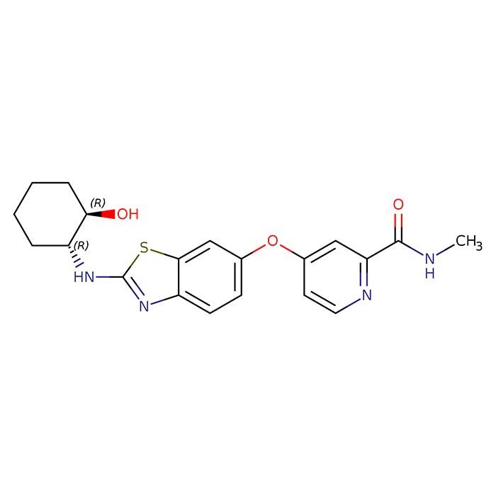 BLZ945, 集落刺激因子 1 受体抑制剂；KIT 原癌基因受体酪氨酸激酶抑制剂；血小板衍生生长因子受体 beta 抑制剂