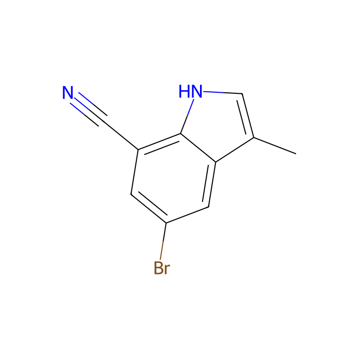 5-溴-3-甲基-1H-吲哚-7-腈