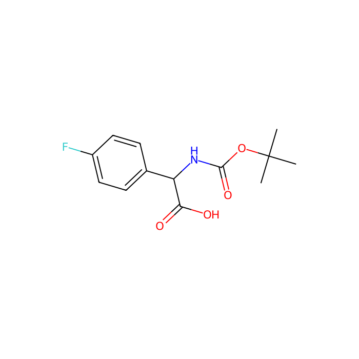 Boc-4-氟-D-苯基甘氨酸
