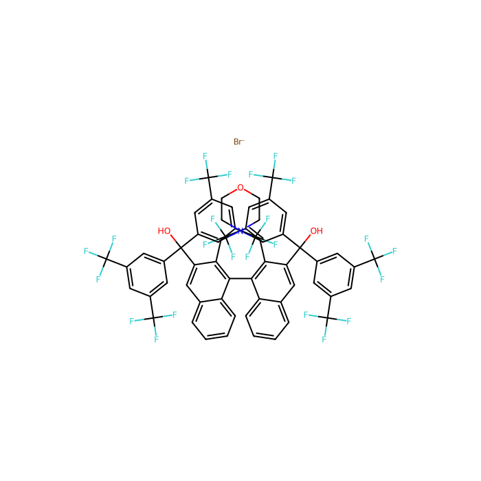 (11bS)-2,6-双[双[3,5-双(三氟甲基)苯基]羟甲基]-3,5-二氢螺[4H-二萘[2,1-c:1',2'-e]氮杂卓-4,4'-吗啉]溴化物