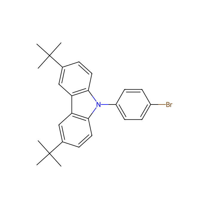 9-(4-溴苯基)-3,6-二叔丁基咔唑