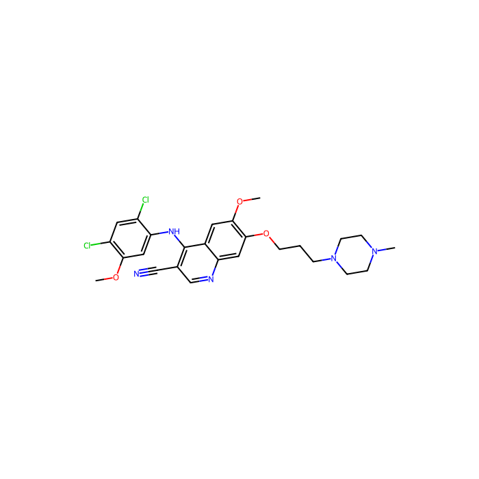 Bosutinib (SKI-606), 酪氨酸蛋白激酶 Lyn 抑制剂