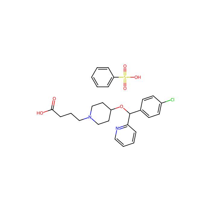 Bepotastine Besilate, 组胺 H1 受体拮抗剂