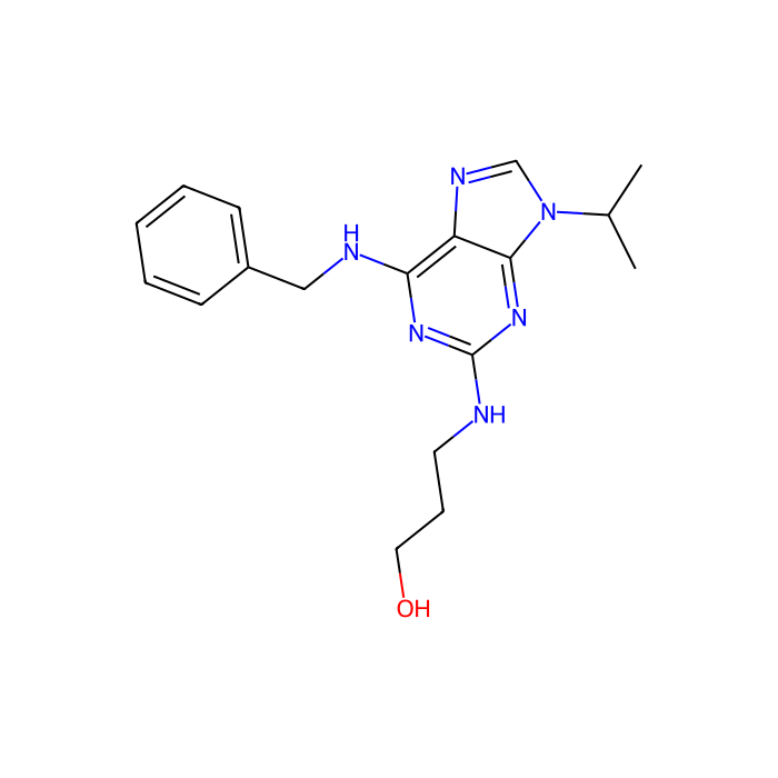 Bohemine, 细胞周期蛋白依赖性激酶 1 抑制剂；细胞周期蛋白依赖性激酶 2 抑制剂