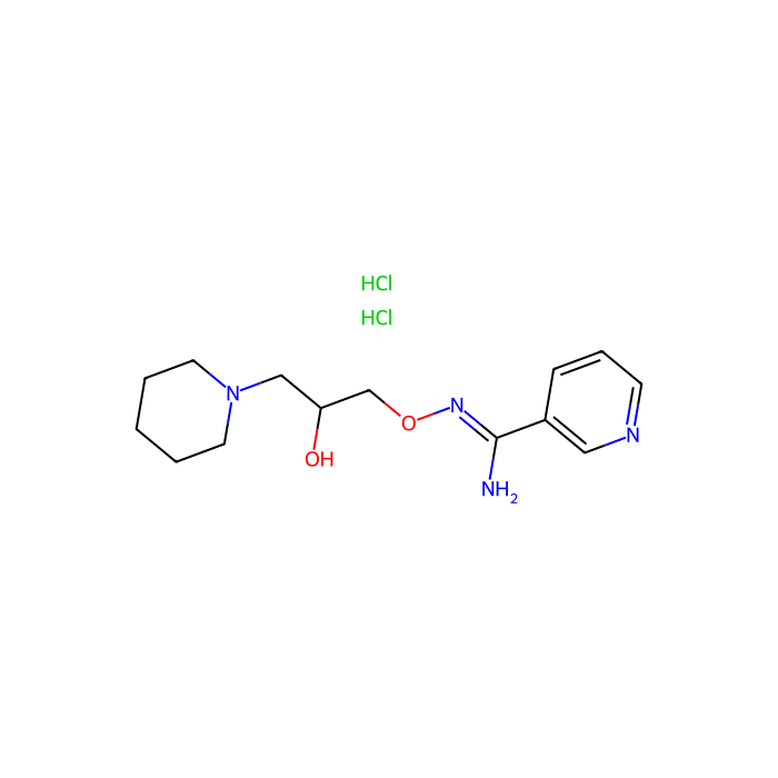 N-[2-羟基-3-(1-哌啶基)丙氧基] -3-吡啶羧酰亚胺二盐酸盐
