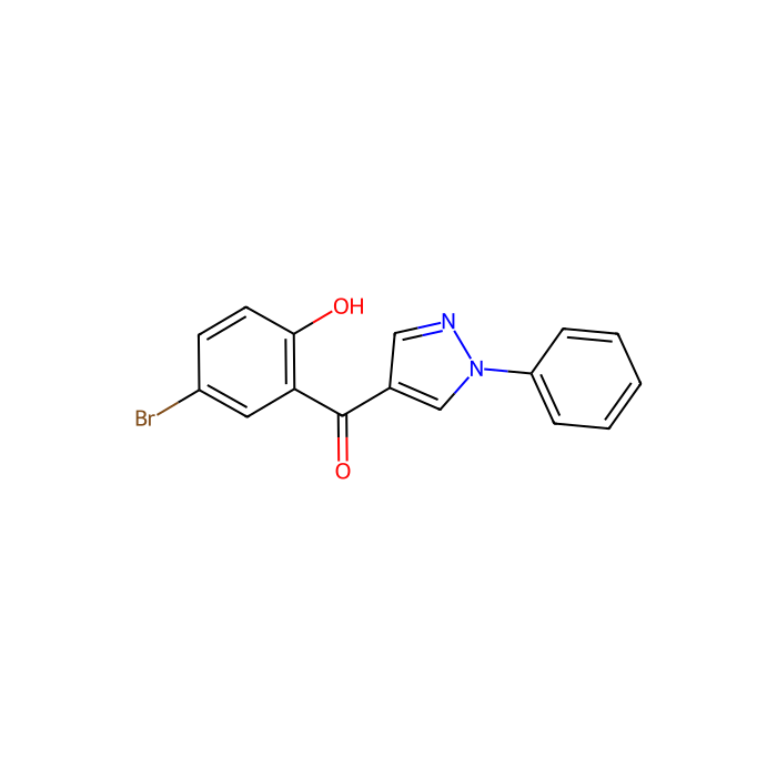(5-溴-2-羟基-苯基)-(1-苯基-1H-吡唑-4-基)酮