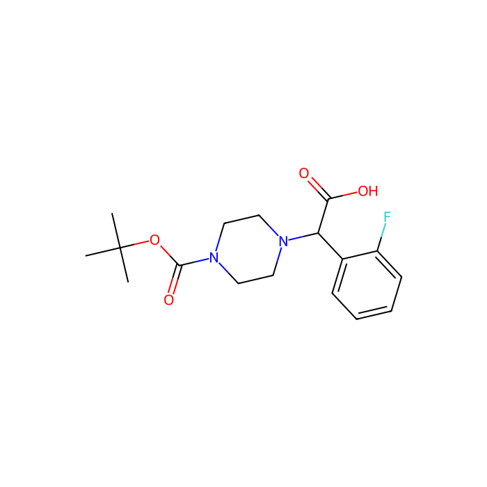 2-(4-Boc-哌嗪基)-2-(2-氟苯基)乙酸