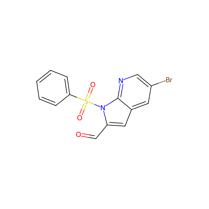 5-溴-1-(苯基磺酰基)-1H-吡咯并[2,3-b]吡啶-2-甲醛