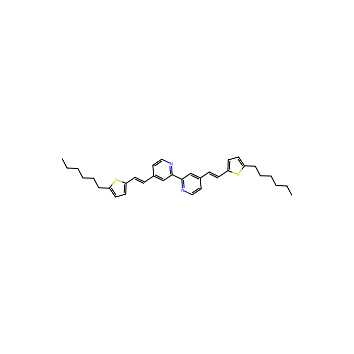 4,4'-bis(E)-2-(5-己基噻吩-2-基)乙烯基-2,2'-联吡啶