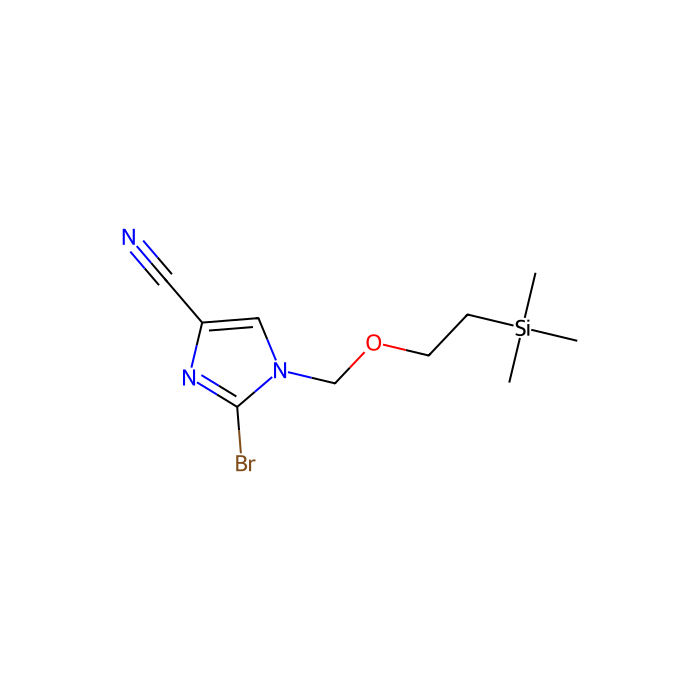 2-溴-1-((2-(三甲基甲硅烷基)乙氧基)甲基)-1H-咪唑-4-腈