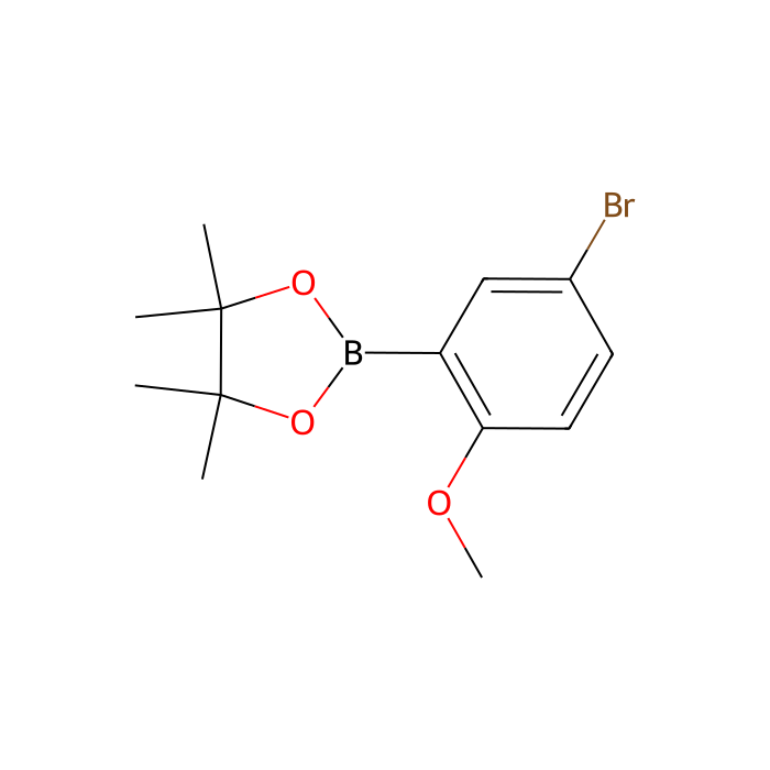 2-(5-溴-2-甲氧基苯基)-4,4,5,5-四甲基-1,3,2-二氧硼杂环戊烷
