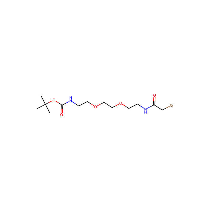 溴乙酰氨基-PEG2-Boc-胺