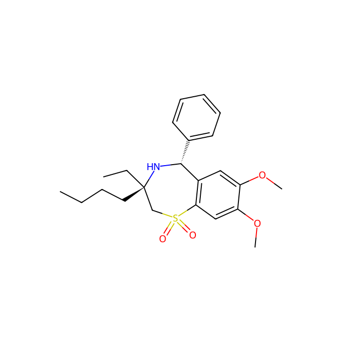 (3R,5R)-3-butyl-3-ethyl-7,8-dimethoxy-5-phenyl-4,5-dihydro-2H-benzo[f][1,4]thiazepine 1,1-dioxide, 钠/胆酸和硫酸化溶质共转运体 2 的抑制剂