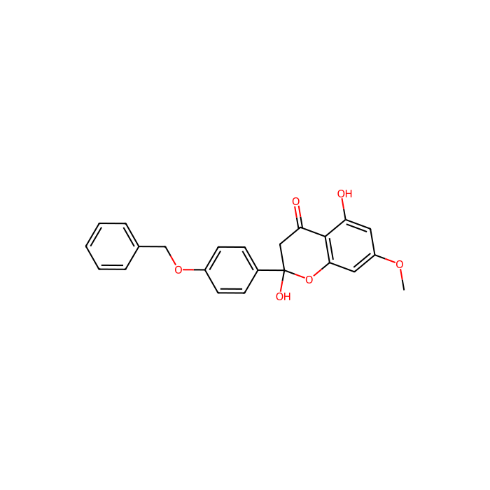 2-[4-(benzyloxy)phenyl]-2,5-dihydroxy-7-methoxy-3,4-dihydro-2H-1-benzopyran-4-one, 受体相互作用丝氨酸/苏氨酸激酶 1 抑制剂