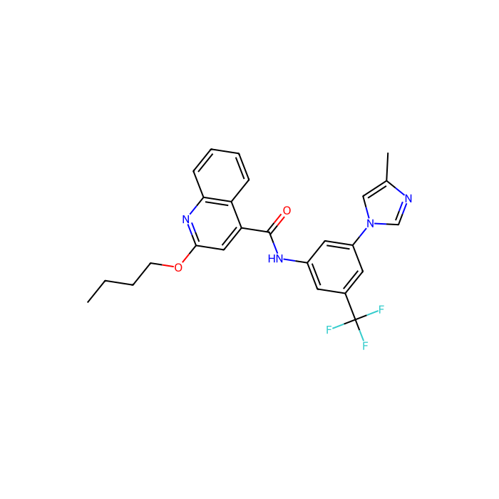 2-Butyloxy-N-(3-(4-methyl-1H-imidazol-1-yl)-5-(trifluoromethyl)phenyl)quinoline-4-carboxamide, TLX 的激动剂