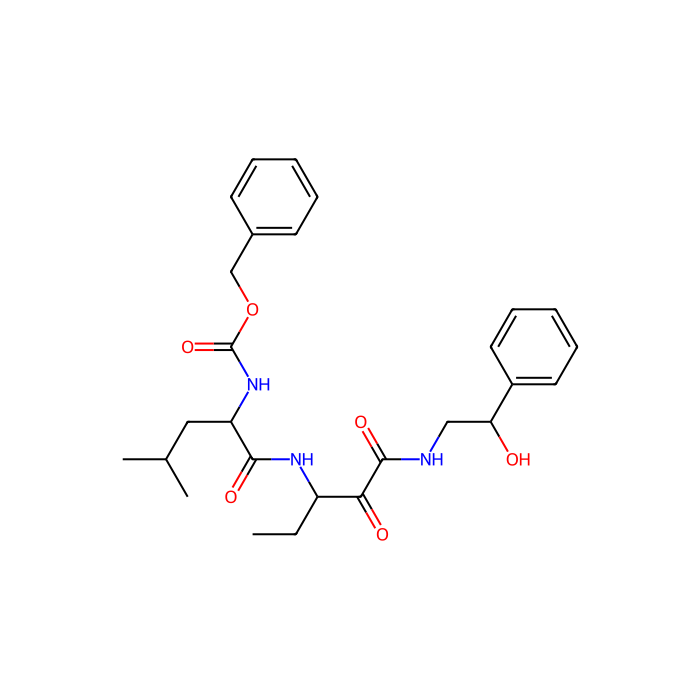 benzyl N-[1-[[1-[(2-hydroxy-2-phenylethyl)amino]-1,2-dioxopentan-3-yl]amino]-4-methyl-1-oxopentan-2-yl]carbamate, 钙蛋白酶 2 抑制剂
