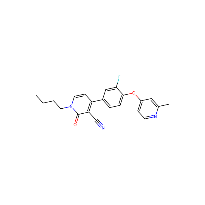 1-butyl-4-{3-fluoro-4-[(2-methylpyridin-4-yl)oxy]phenyl}-2-oxo-1,2-dihydropyridine-3-carbonitrile, mGlu 2 受体的异构调节剂